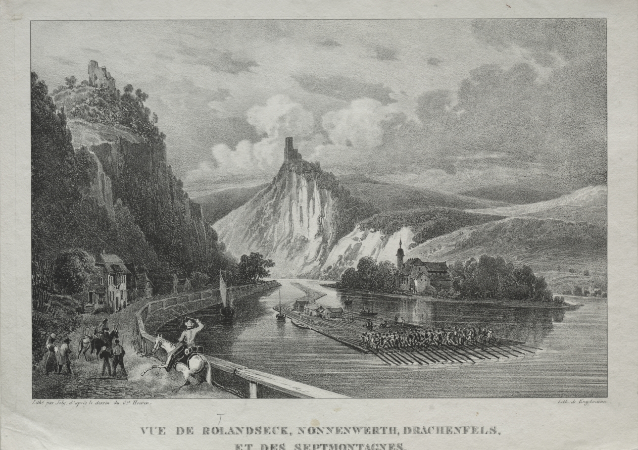 View of Rolandseck, Nonnenwerth, Drachenfels and Siebenbirge
