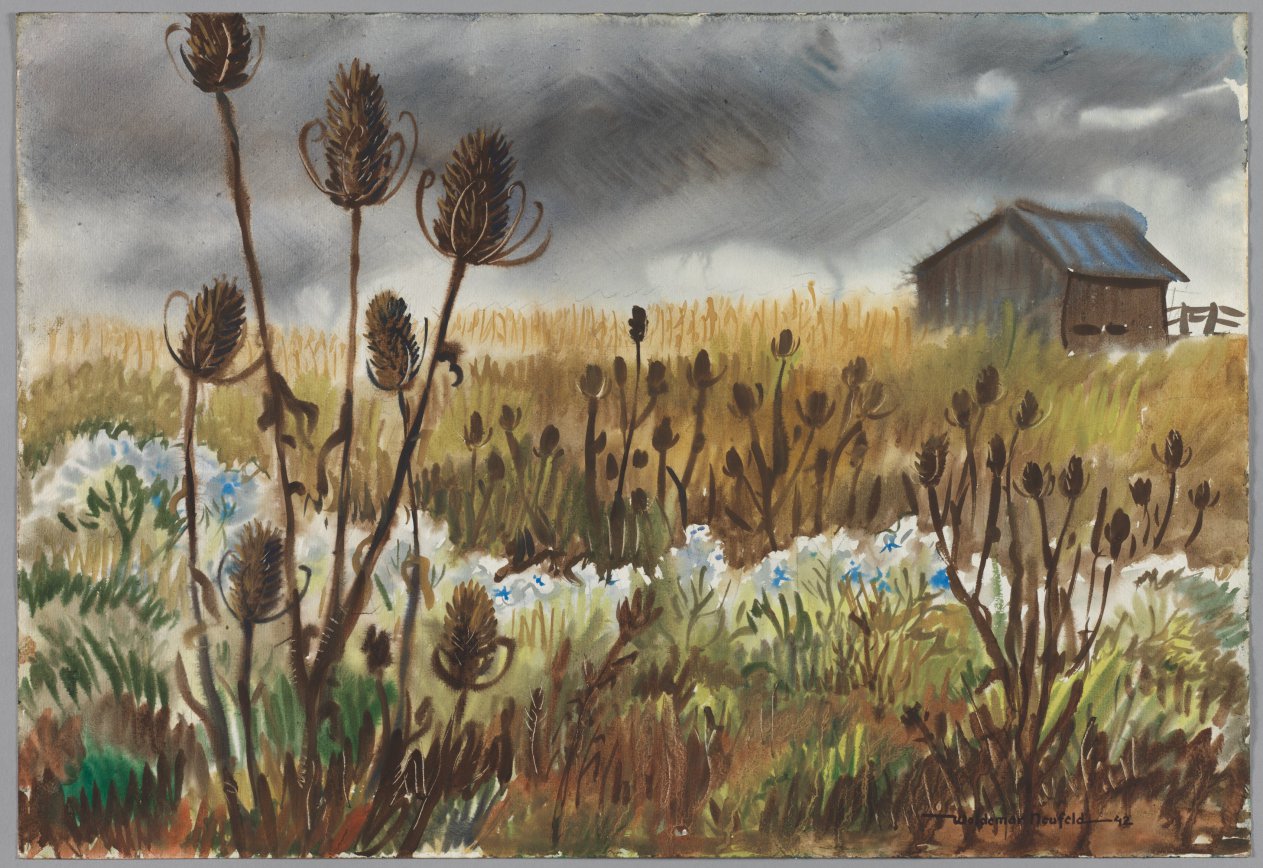Teasel and Wild Asters, Woldemar Neufeld, 1942