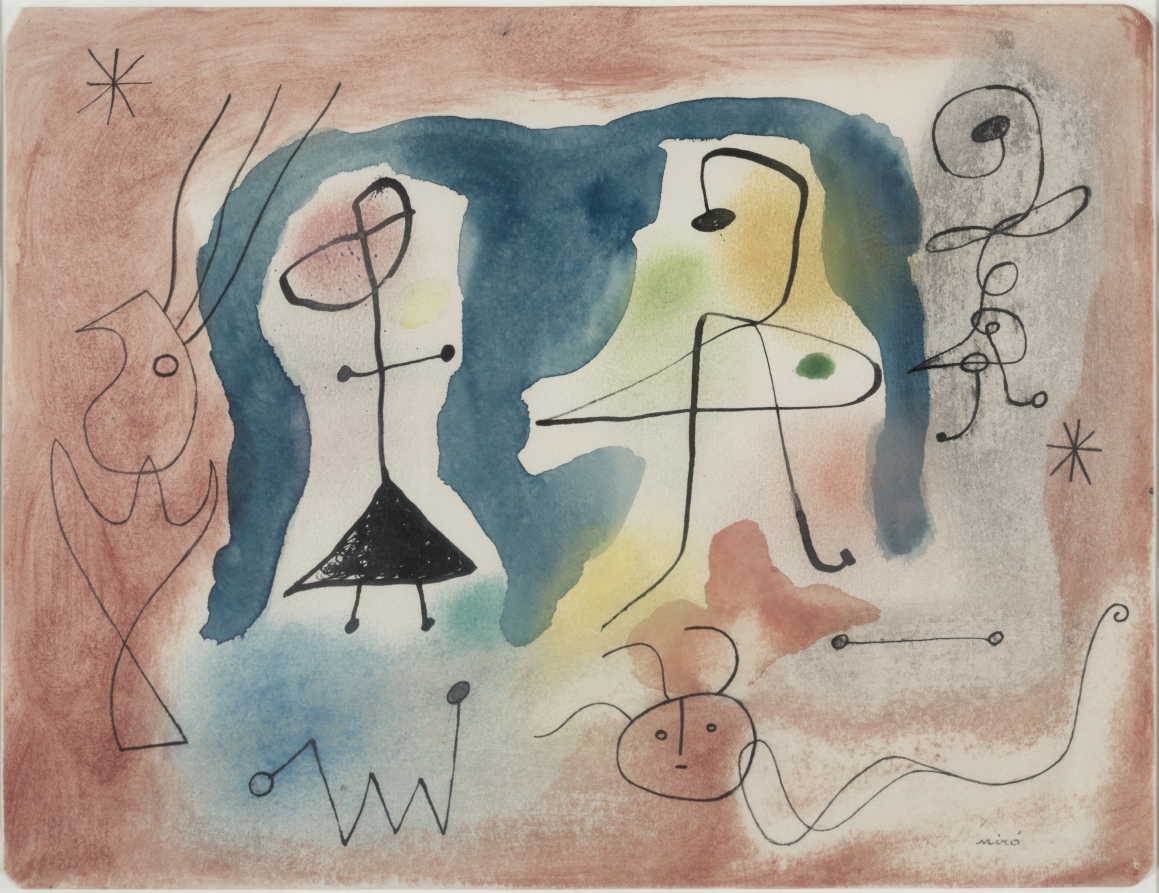 Femmes, Oiseau, Etoiles, Joan Miró, 1942