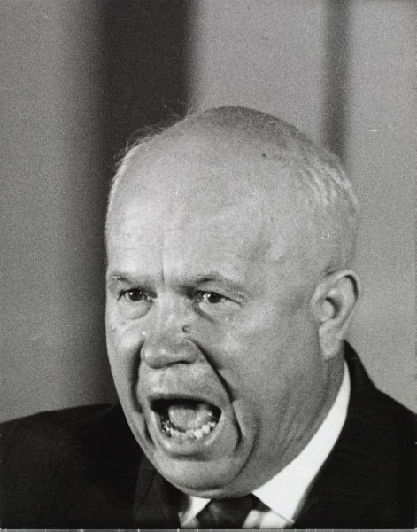 Khrushchev at Summit Conference, Paris, France