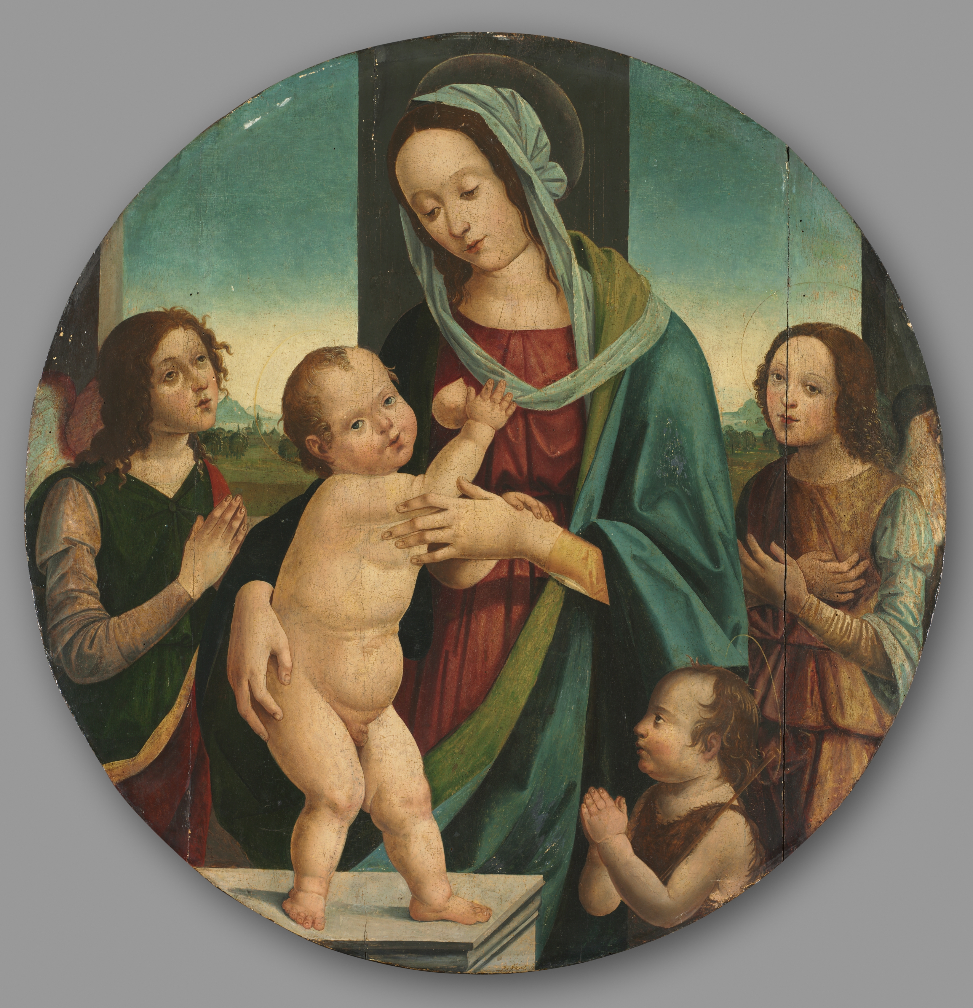 Virgin and Child with John the Baptist and Angels