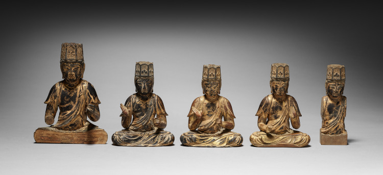 Set of Five Bodhisattvas