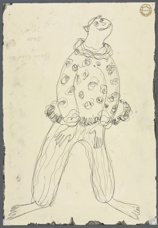 Standing Clown (verso), Augustus Peck, c. 1931?