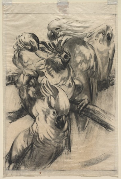 Study for "In the Parrot Cage"