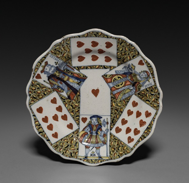 Plate with Playing Cards
