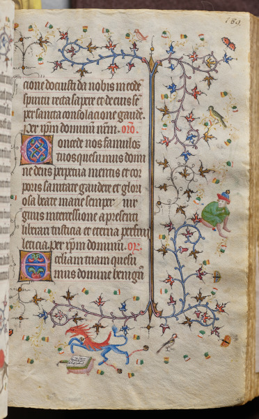 Hours of Charles the Noble, King of Navarre (1361-1425): fol. 95r, Text