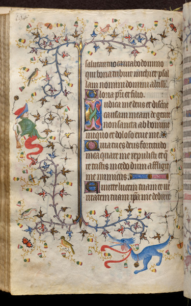 Hours of Charles the Noble, King of Navarre (1361-1425): fol. 97v, Text