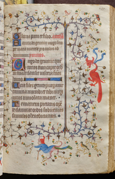 Hours of Charles the Noble, King of Navarre (1361-1425): fol. 100r, Text