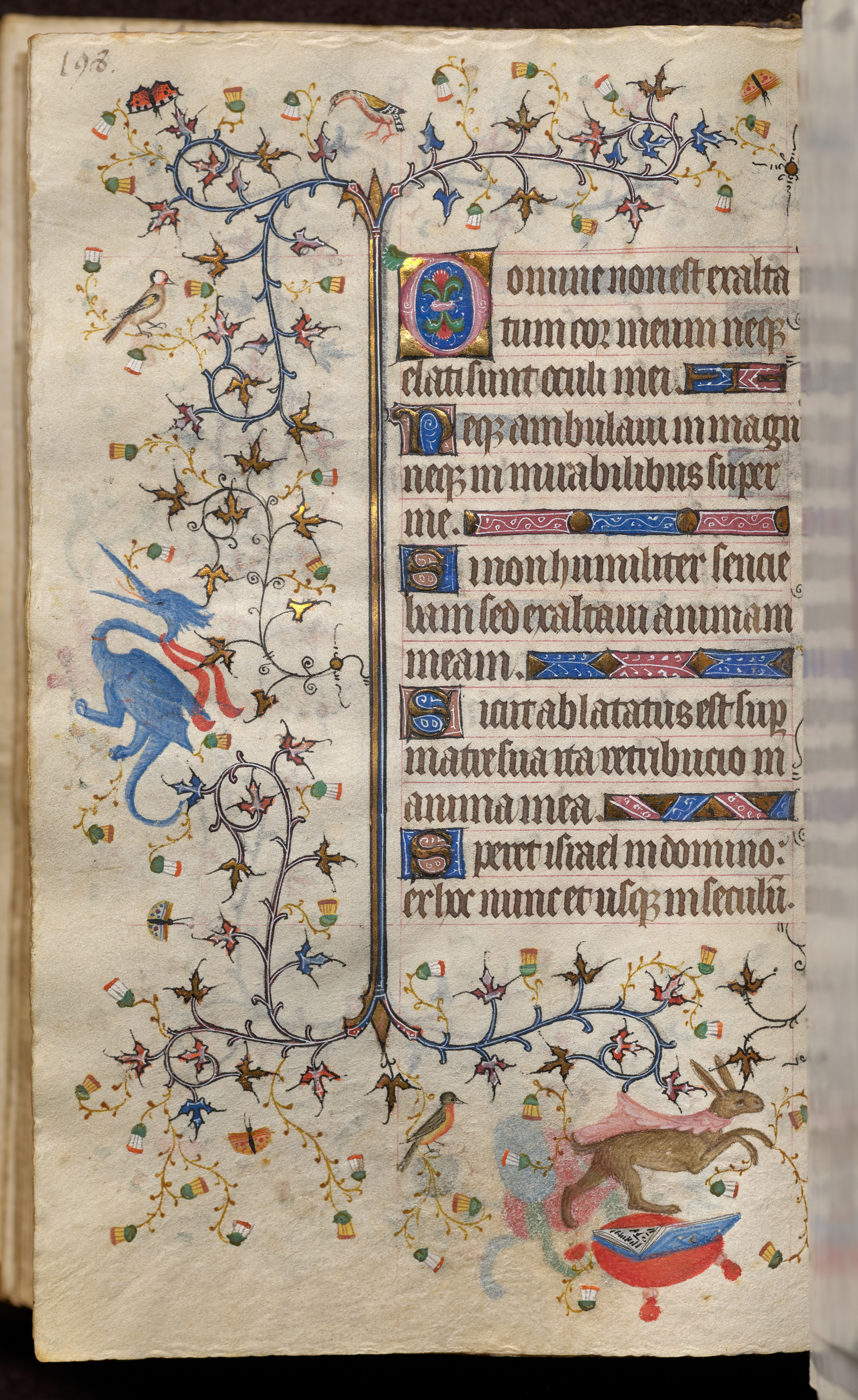 Hours of Charles the Noble, King of Navarre (1361-1425): fol. 99v, Text