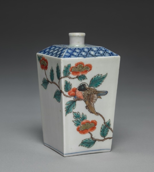 Bottle with Bird and Butterfly