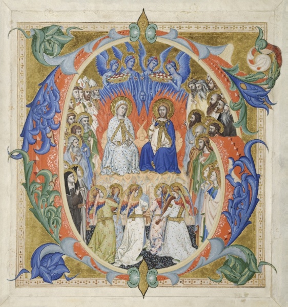 Initial G[audeamus omnes] from a Gradual: The Court of Heaven