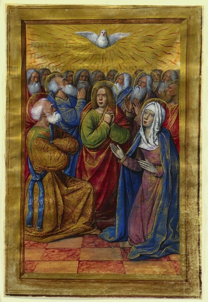 Miniature from a Book of Hours: The Pentecost