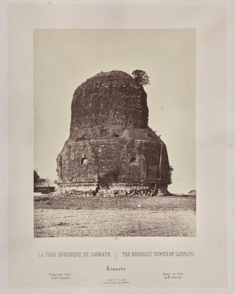 The Boodhist Tower of Sarnath, Bénarès