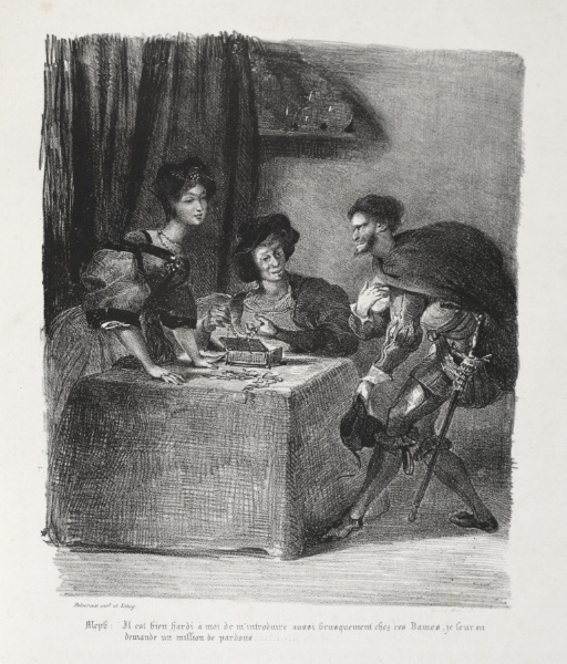 Illustrations for Faust: Méphistophelés is at Marthe