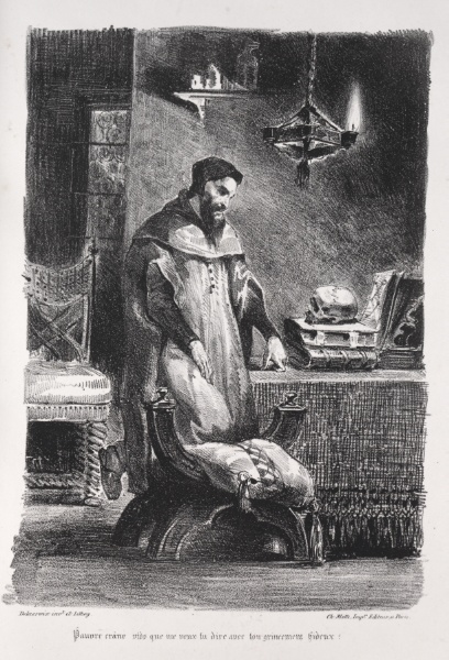 Illustrations for Faust: Faust in his dressing-room