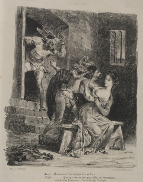 Illustrations for Faust: Faust in the prison of Marguerite