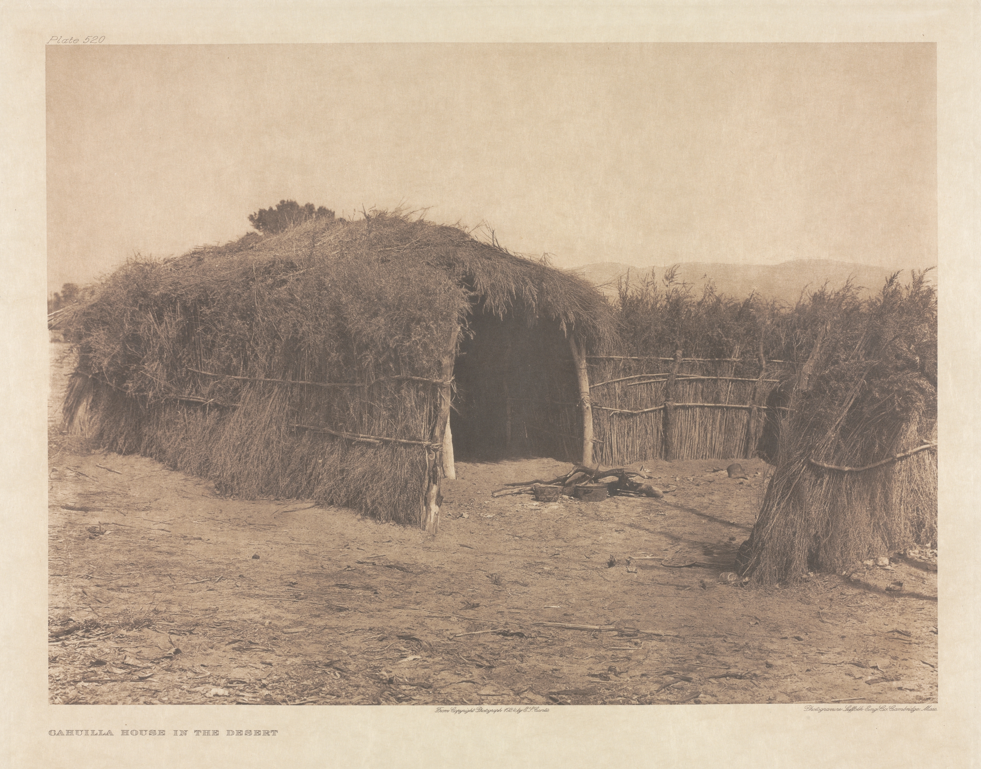 Portfolio XV, Plate 520: Cahuilla House in the Desert