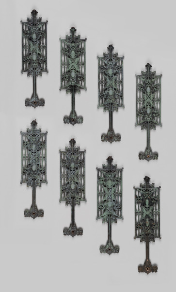Balusters with Panels designed for the Schlesinger and Mayer Store (now Carson, Pirie, Scott and Company)