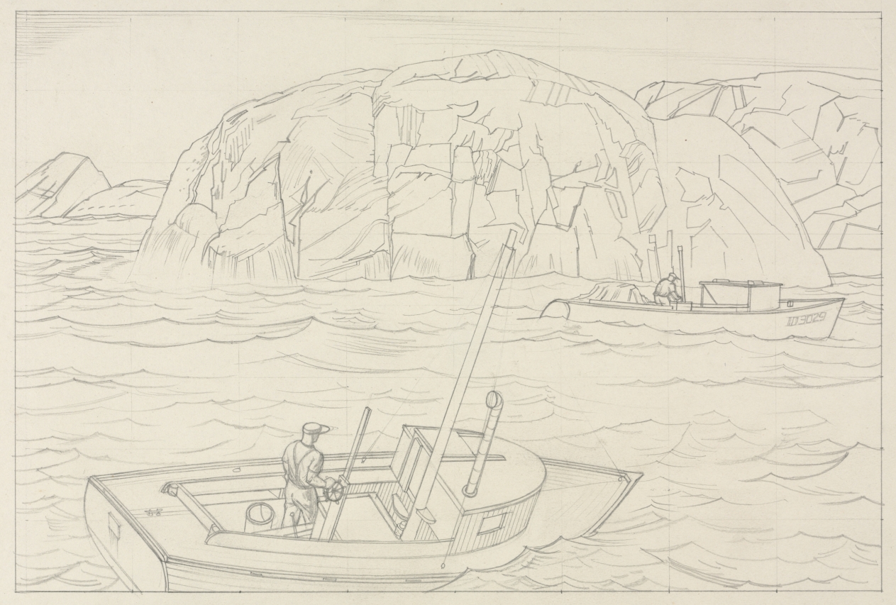 Maine Lobstermen, Stow Wengenroth, 1944
