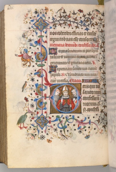 Hours of Charles the Noble, King of Navarre (1361-1425): fol. 294v, The Confessors