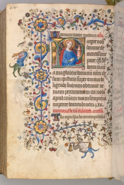 Hours of Charles the Noble, King of Navarre (1361-1425): fol. 296v, St. Mary Magdalene