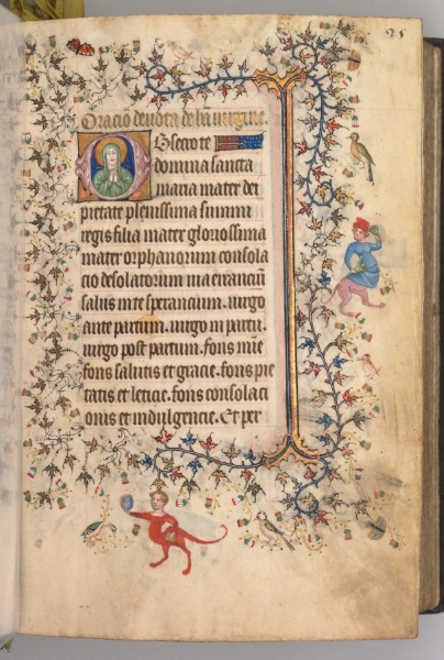 Hours of Charles the Noble, King of Navarre (1361-1425): fol. 13r, Text