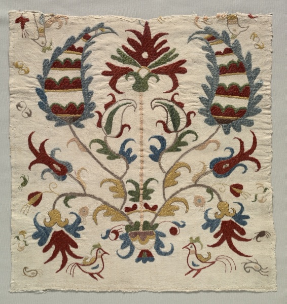 Fragment of Pillow Cover  or Panel of Bedspread