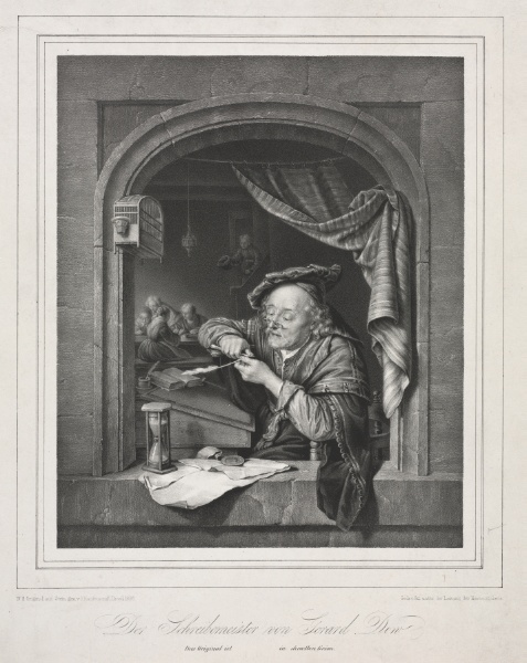 The Writing-Master of the Old Schoolmaster