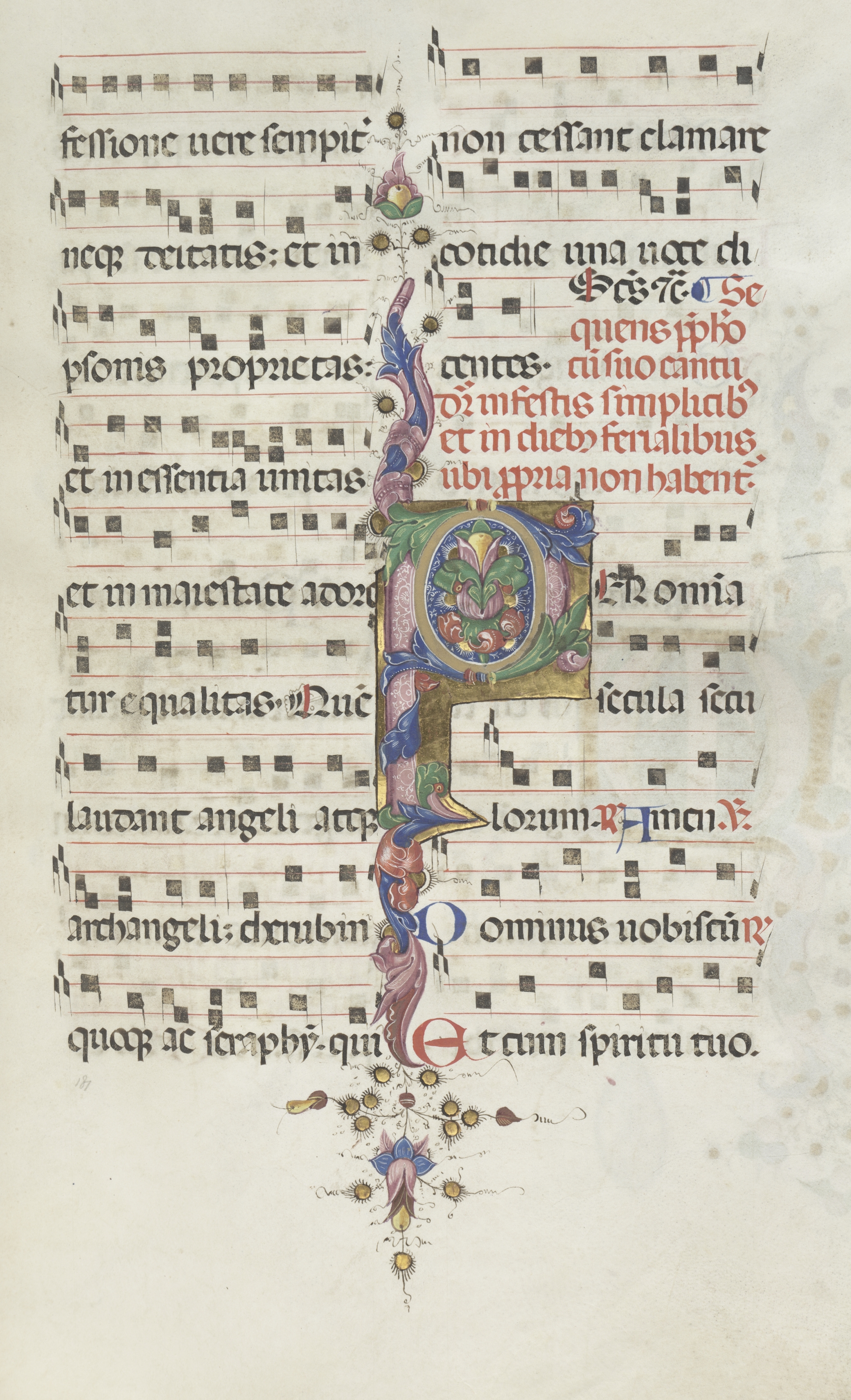 Missale: Fol. 183: Foliage decoration