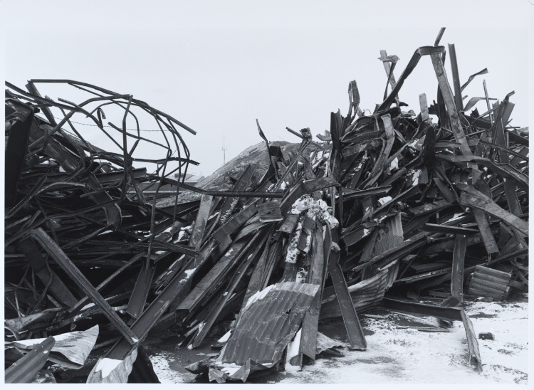 Remnants of demolished slab mill, ISG