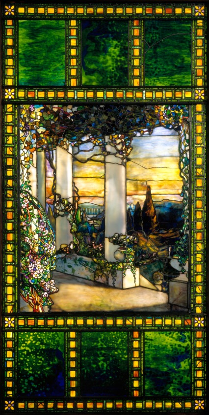 Louis Comfort Tiffany Howell Hinds House Window Jigsaw Puzzle by