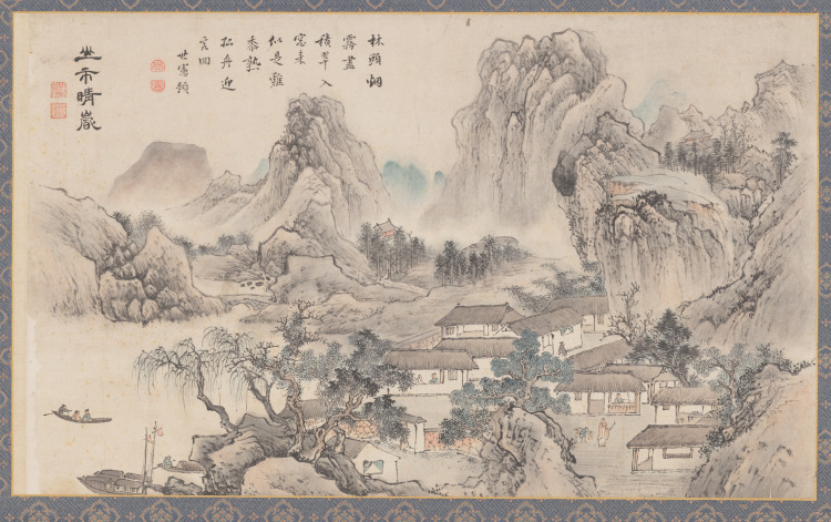 Mountain Market in Clearing Mist, from Eight Views of Xiao-Xiang