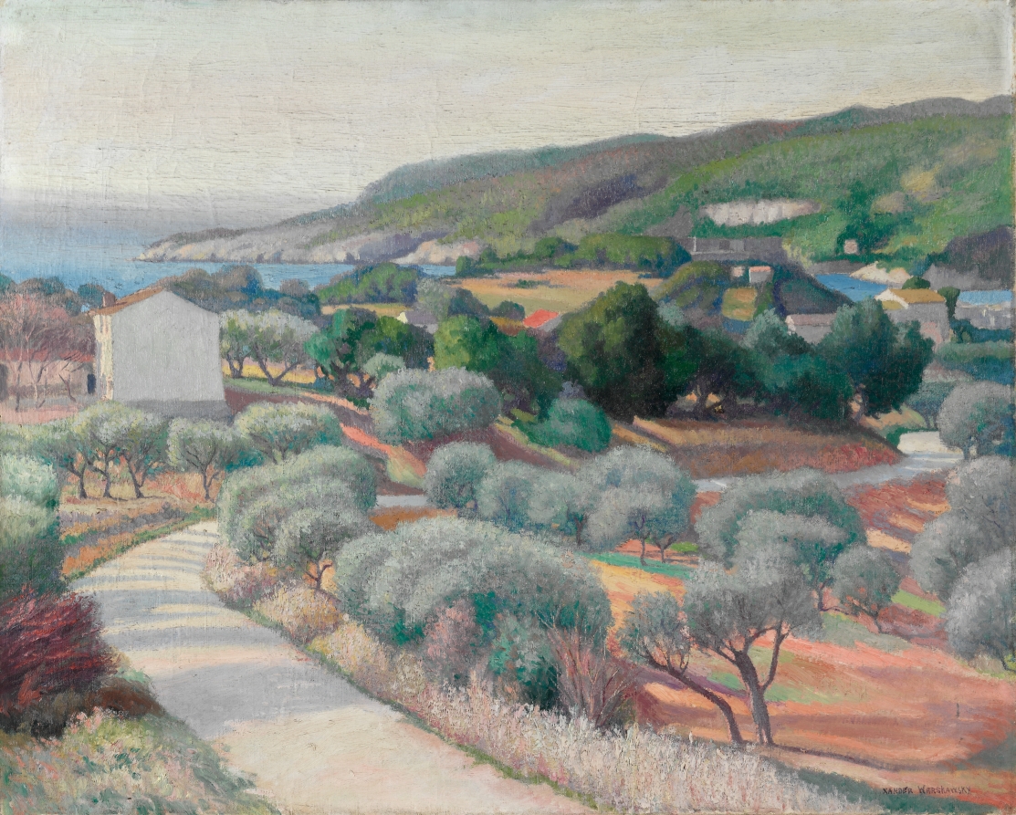 Overlooking the Mediterranean, Alexander Warshawsky, 1921