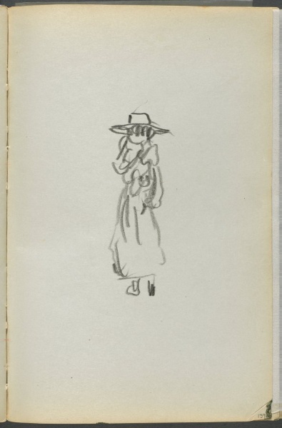 Sketchbook, The Dells, N° 127, page 139: Standing Figure 