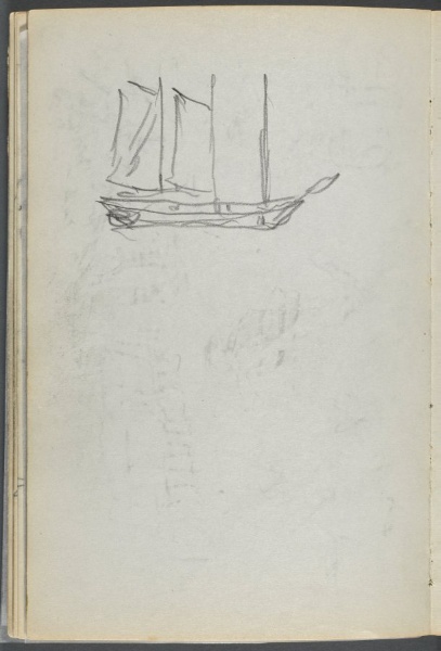 Sketchbook, The Dells, N° 127, page 106: Sailboat 