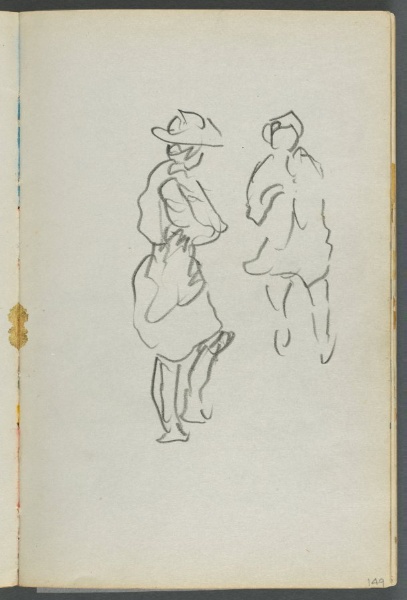 Sketchbook, The Dells, N° 127, page 149: Two Figures 