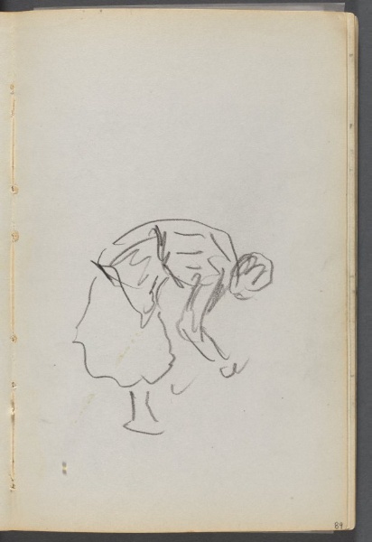 Sketchbook, The Dells, N° 127, page 089: Bending Figure