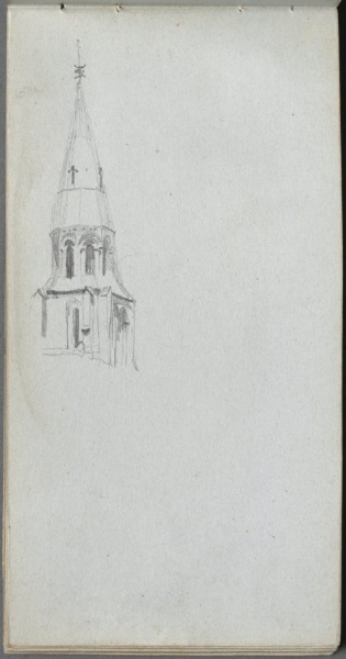 Sketchbook, page 44: Church Spire
