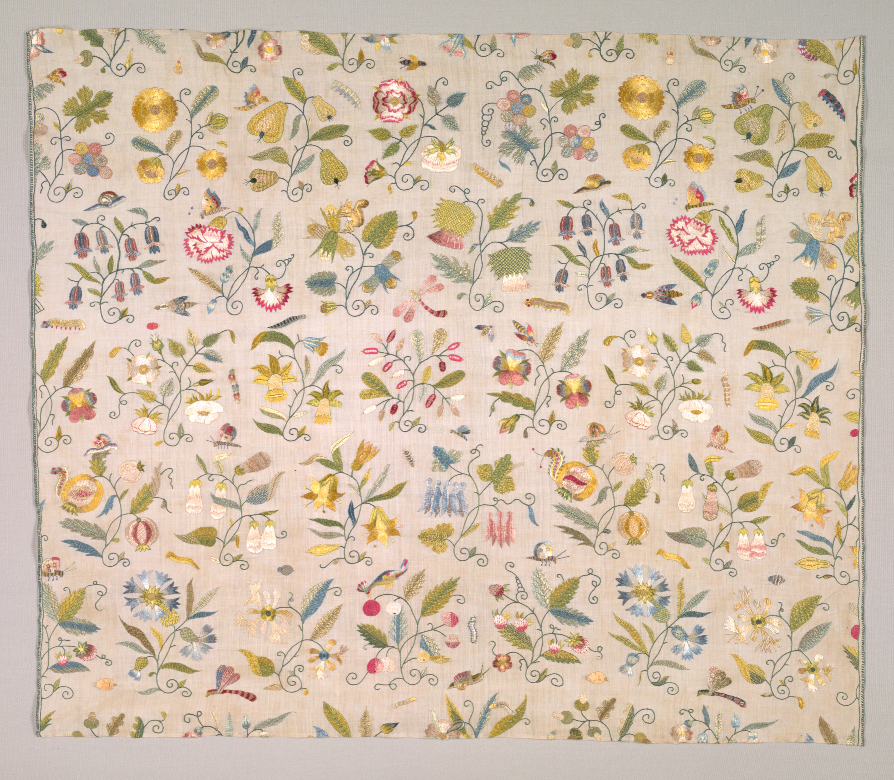 Floral Panel, Probably from a Curtain