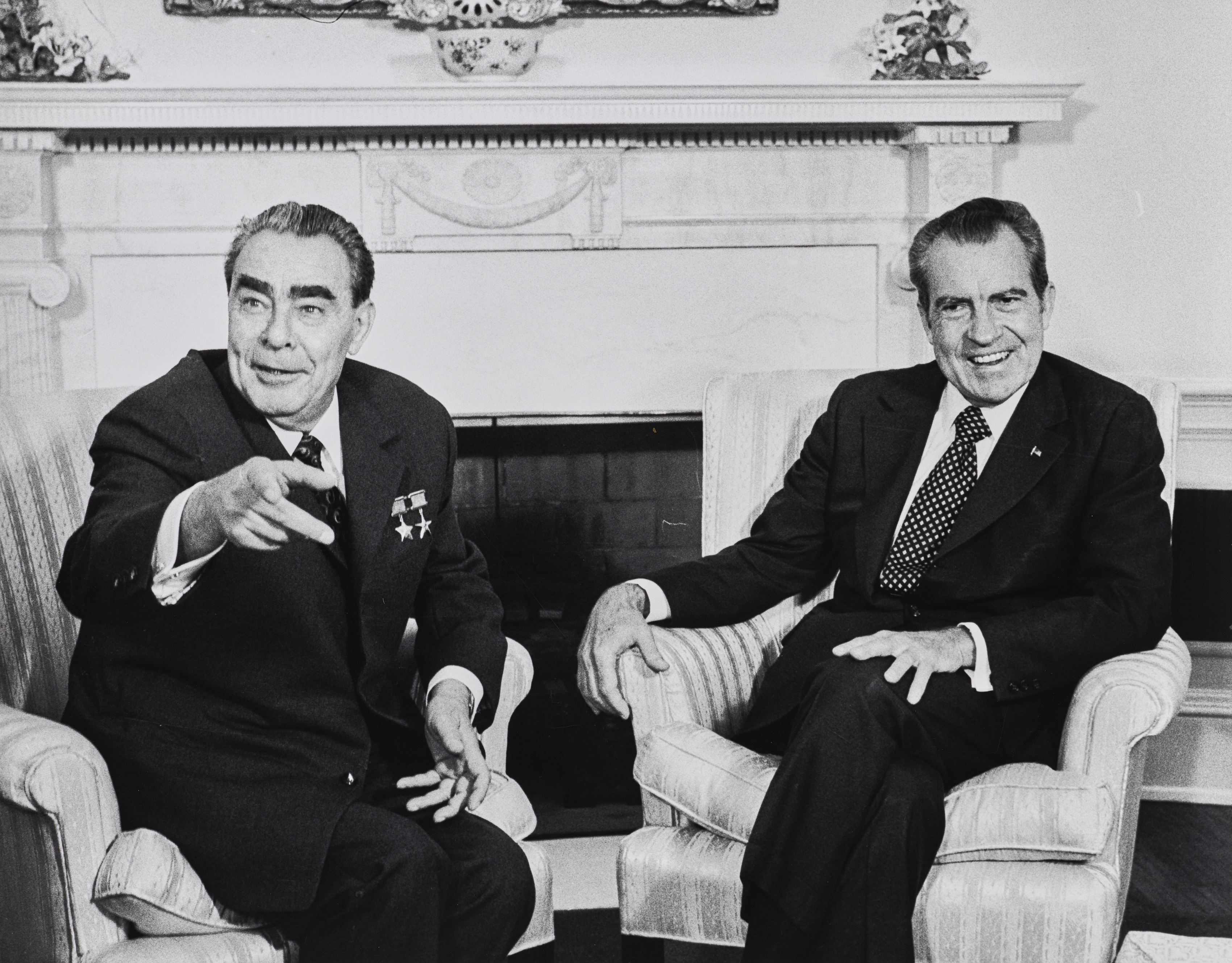 Brezhnev and Nixon at the White House