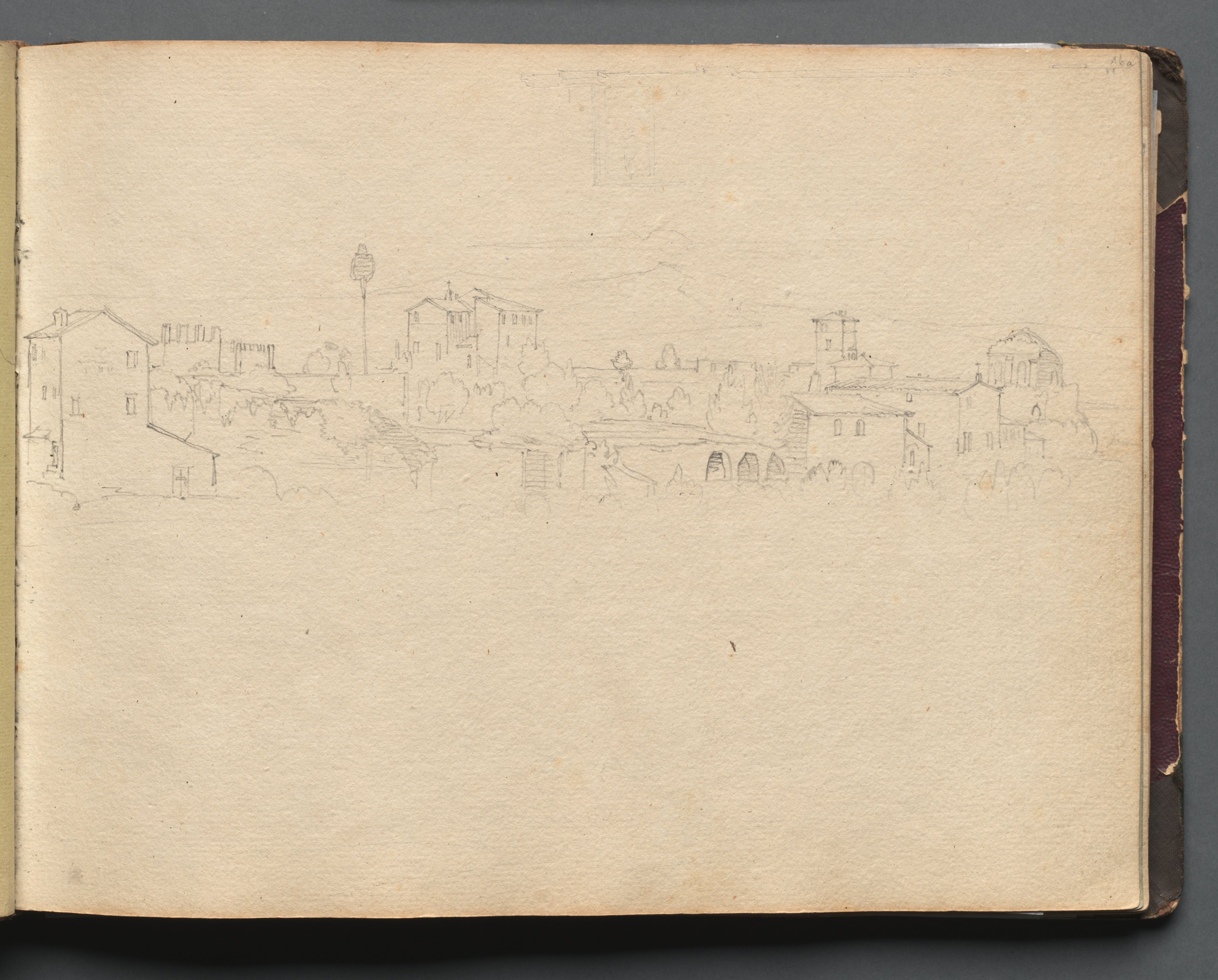 Album with Views of Rome and Surroundings, Landscape Studies, page 16a: Roman View