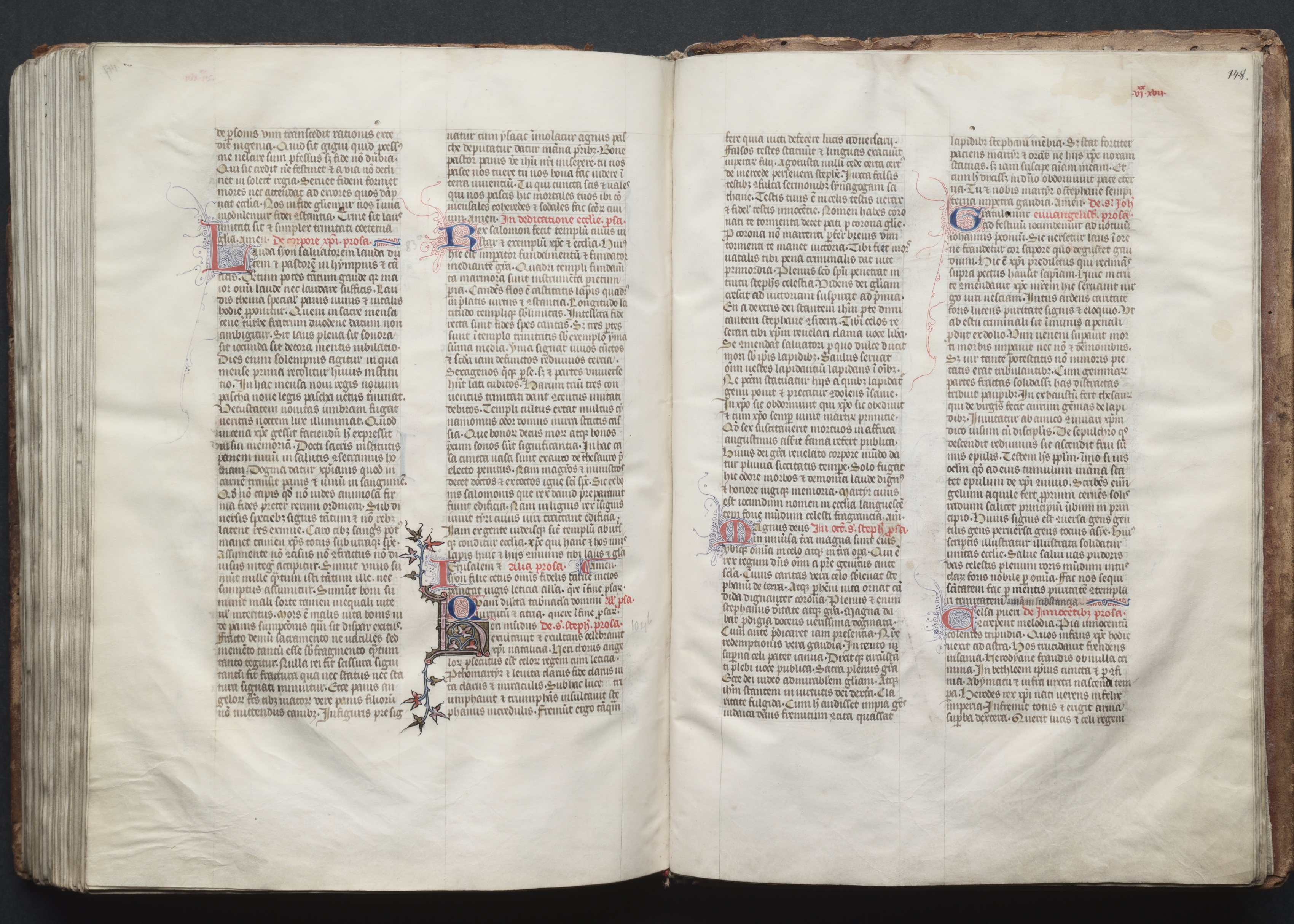 The Gotha Missal:  Fol. 147v, Text