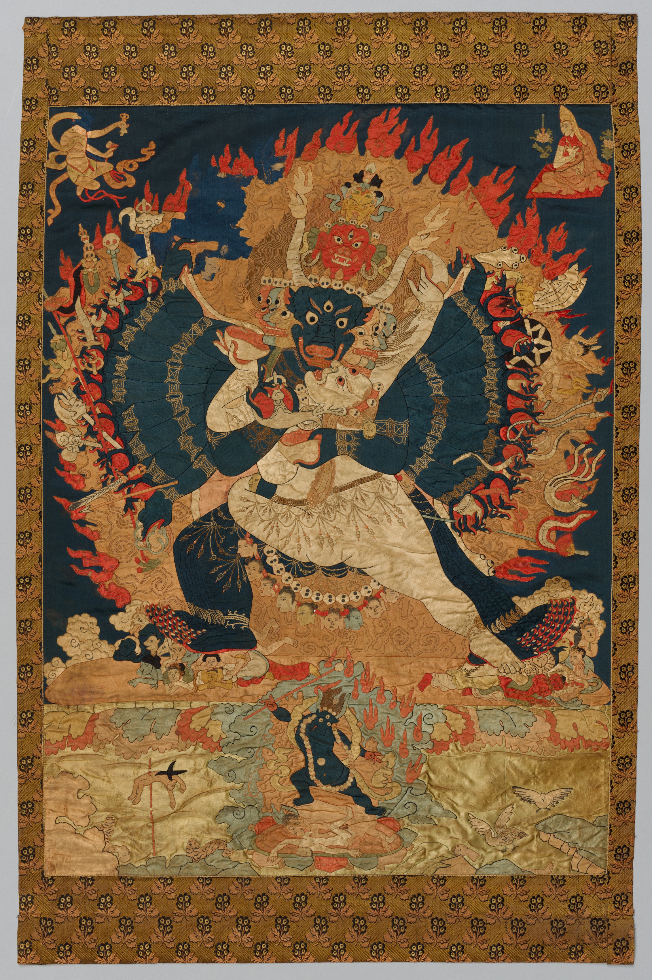 Embroidery: Yama and Consort