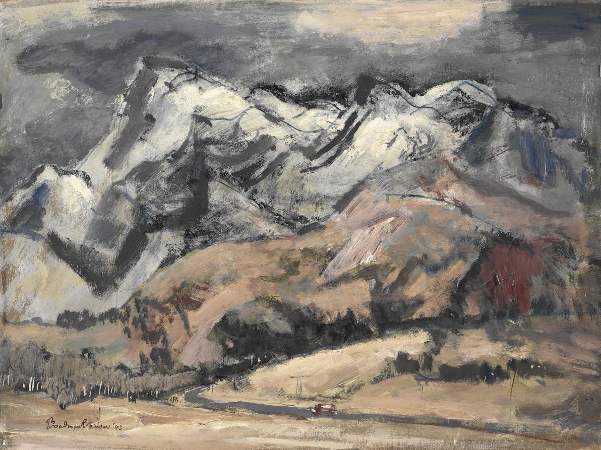 Rocky Mountains in Snow, Boardman Robinson, 1942