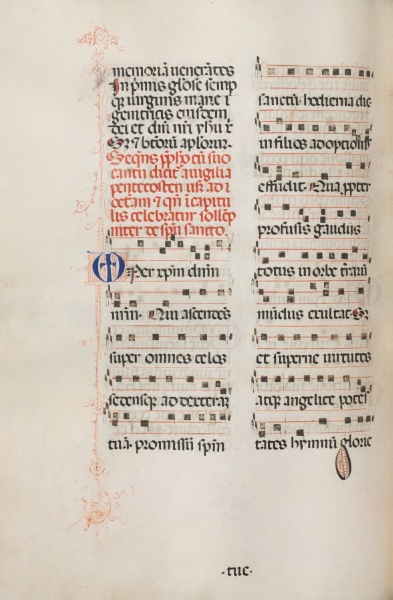 Missale: Fol. 180v: Music for various ordinary prayers