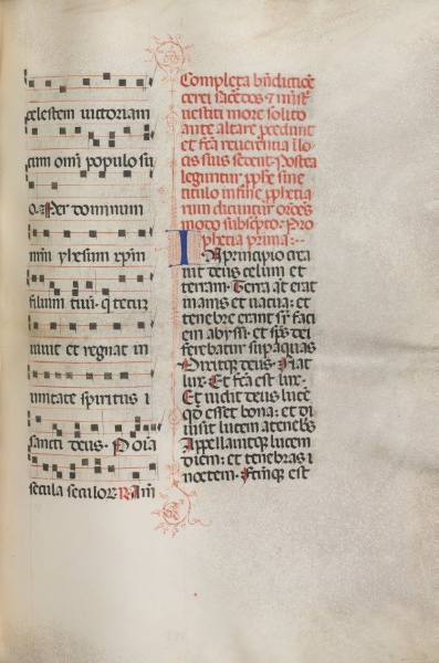 Missale: Fol. 158: Music for "Exultet"