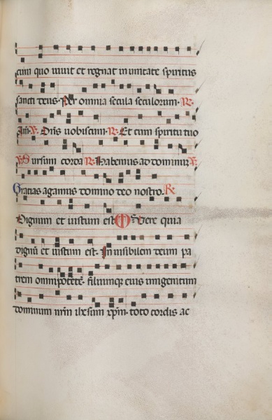 Missale: Fol. 154: Music for "Exultet"