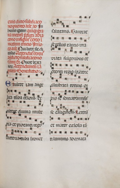 Missale: Fol. 153: Music for "Exultet"