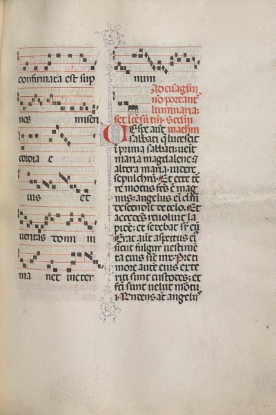 Missale: Fol. 172: Music for "Alleluia" etc. at beginning of Easter