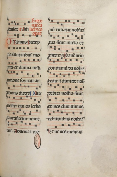 Missale: Fol. 189: Music for various prayers